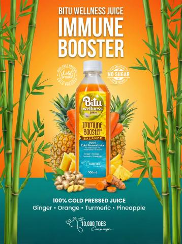 Bitu Wellness Juice ad poster design